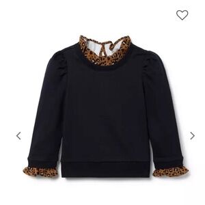 Janie and Jack leopard print sweatshirt